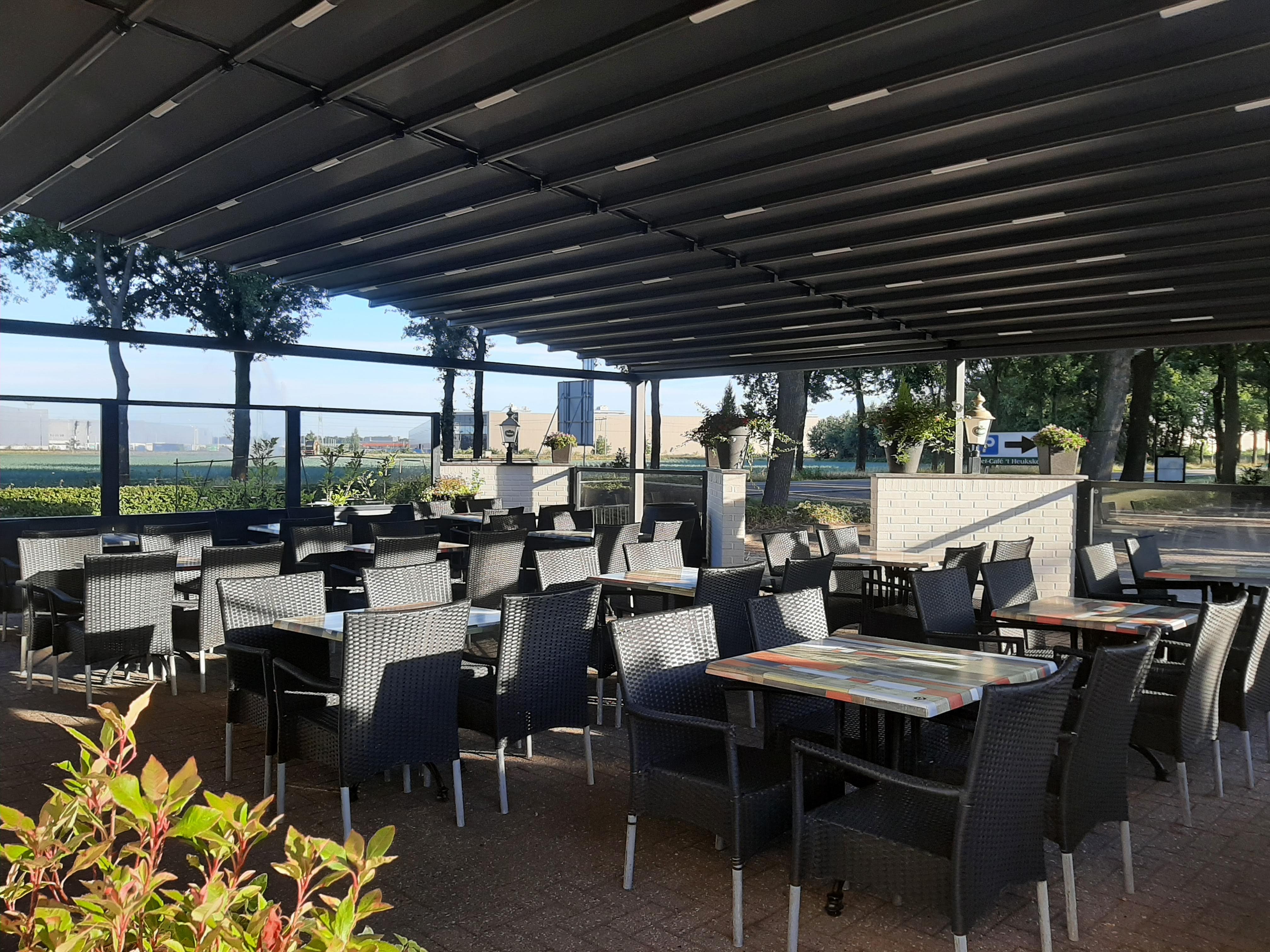 Overdekt terras bij 't Heukske