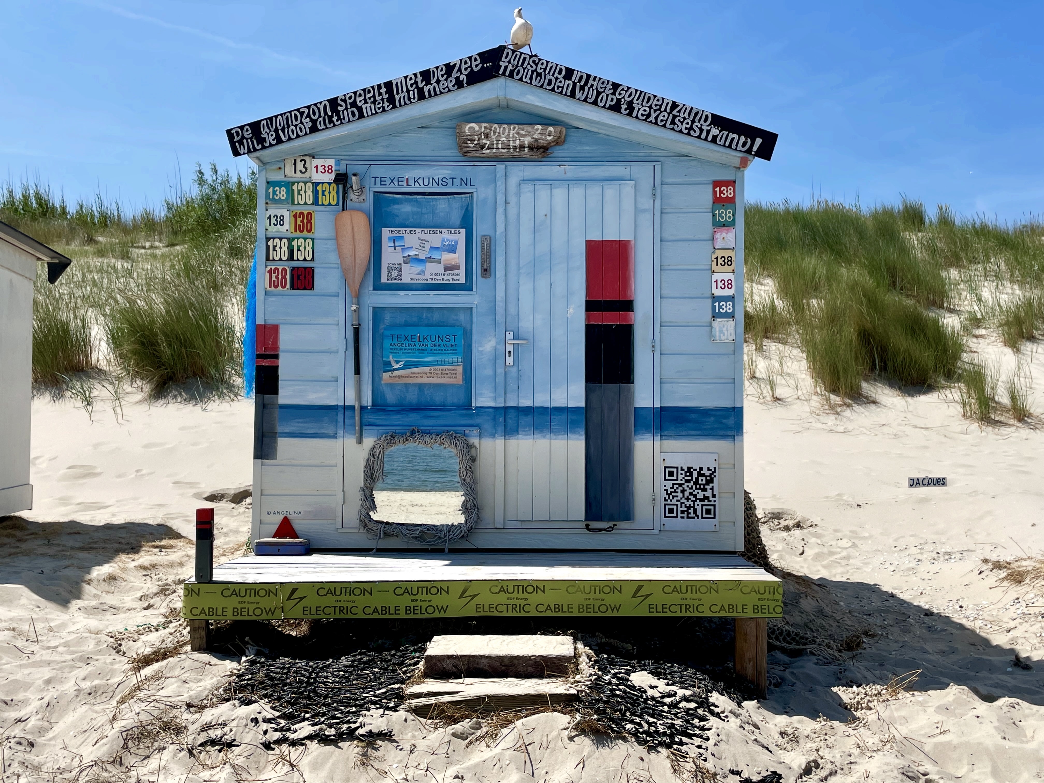 Het Strandhuisje van Texel Kunst