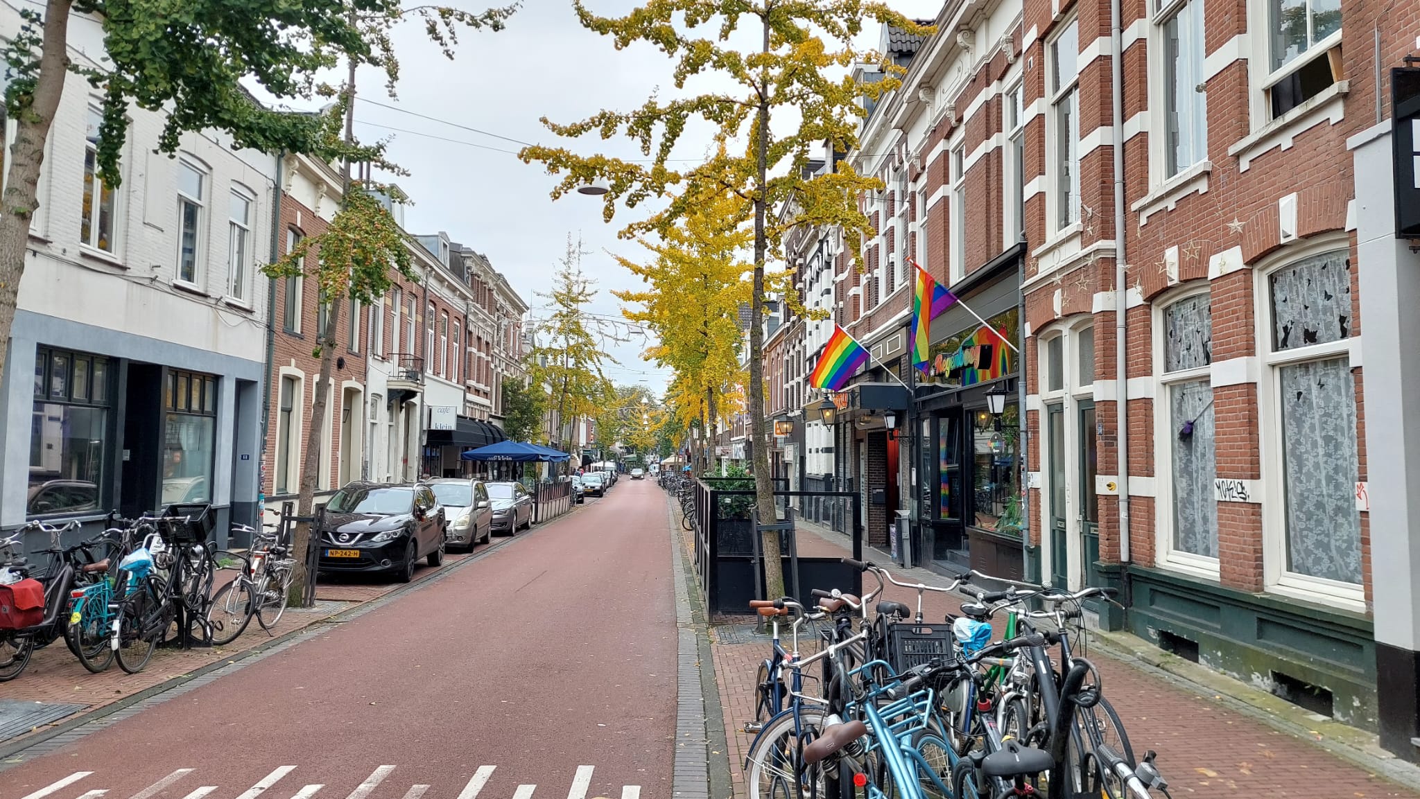 Uitzicht op bar De Regenboog