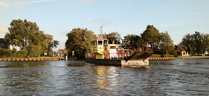 Veerpont ter illustratie