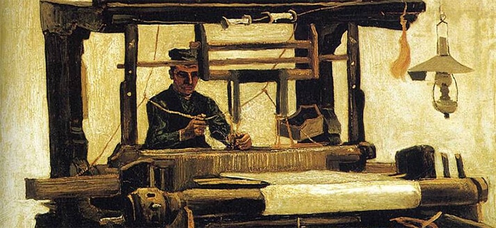 Vincent van Gogh schilderde diverse thuiswevers, vooral in Nuenen