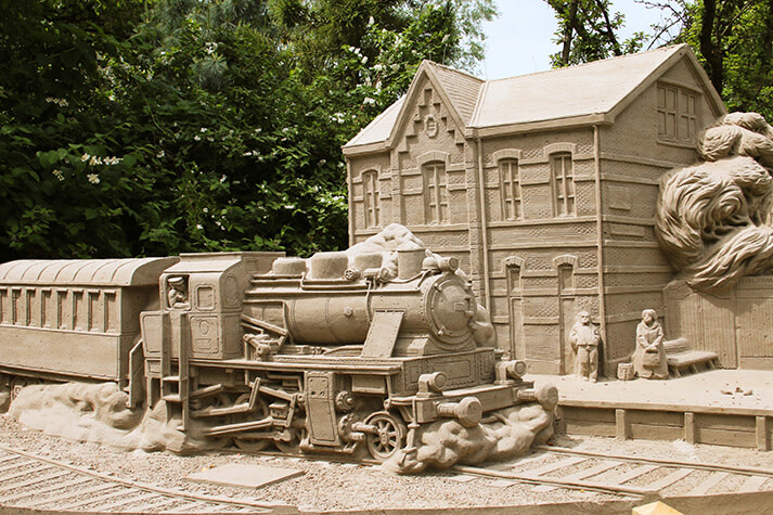 Kasteel Warmelo zandsculpturen