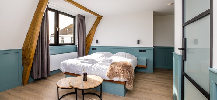 Luxe kamer van Hotel Brasserie Smits