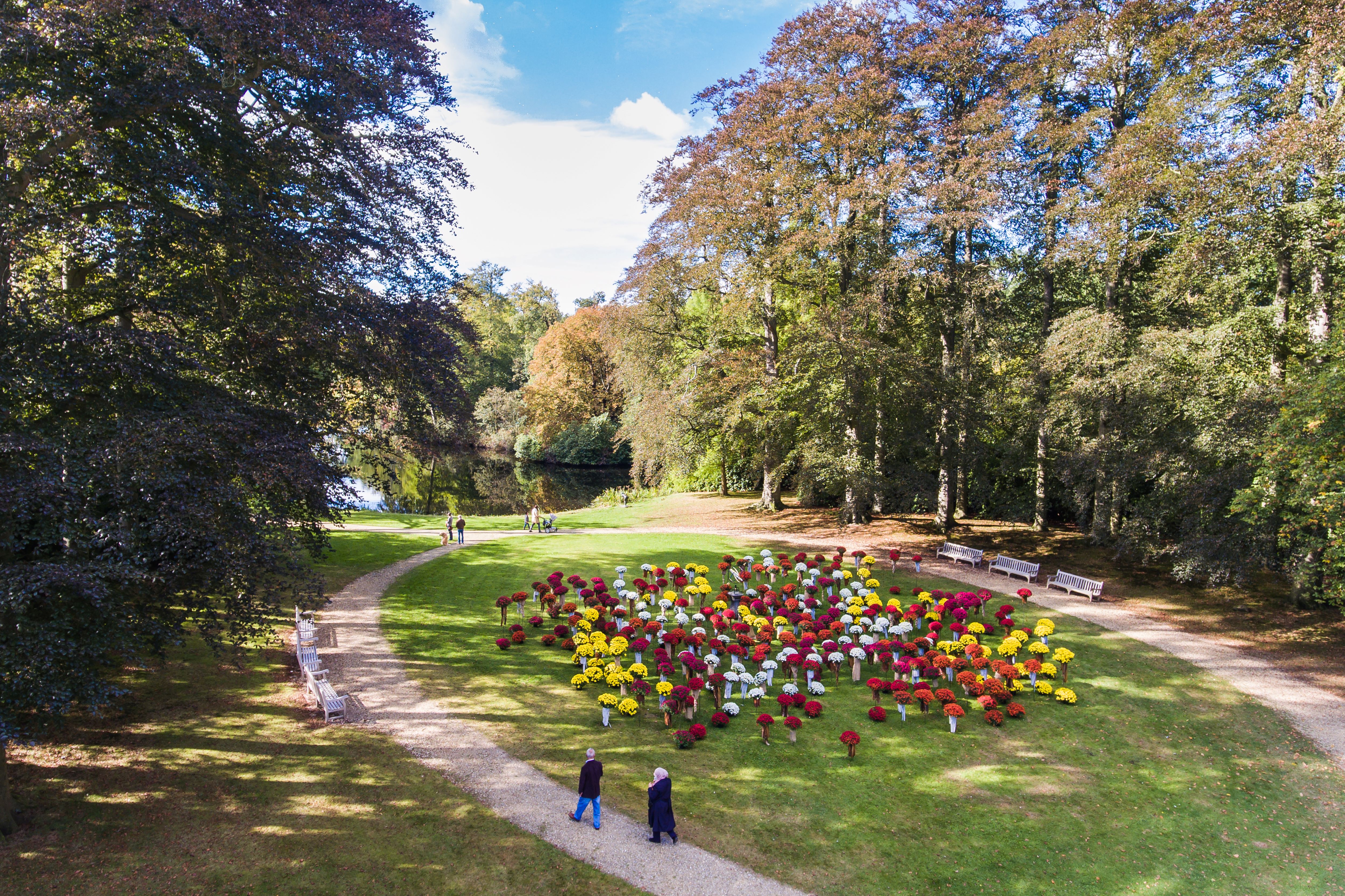 De prachtige tuinen Grand Café Groeneveld