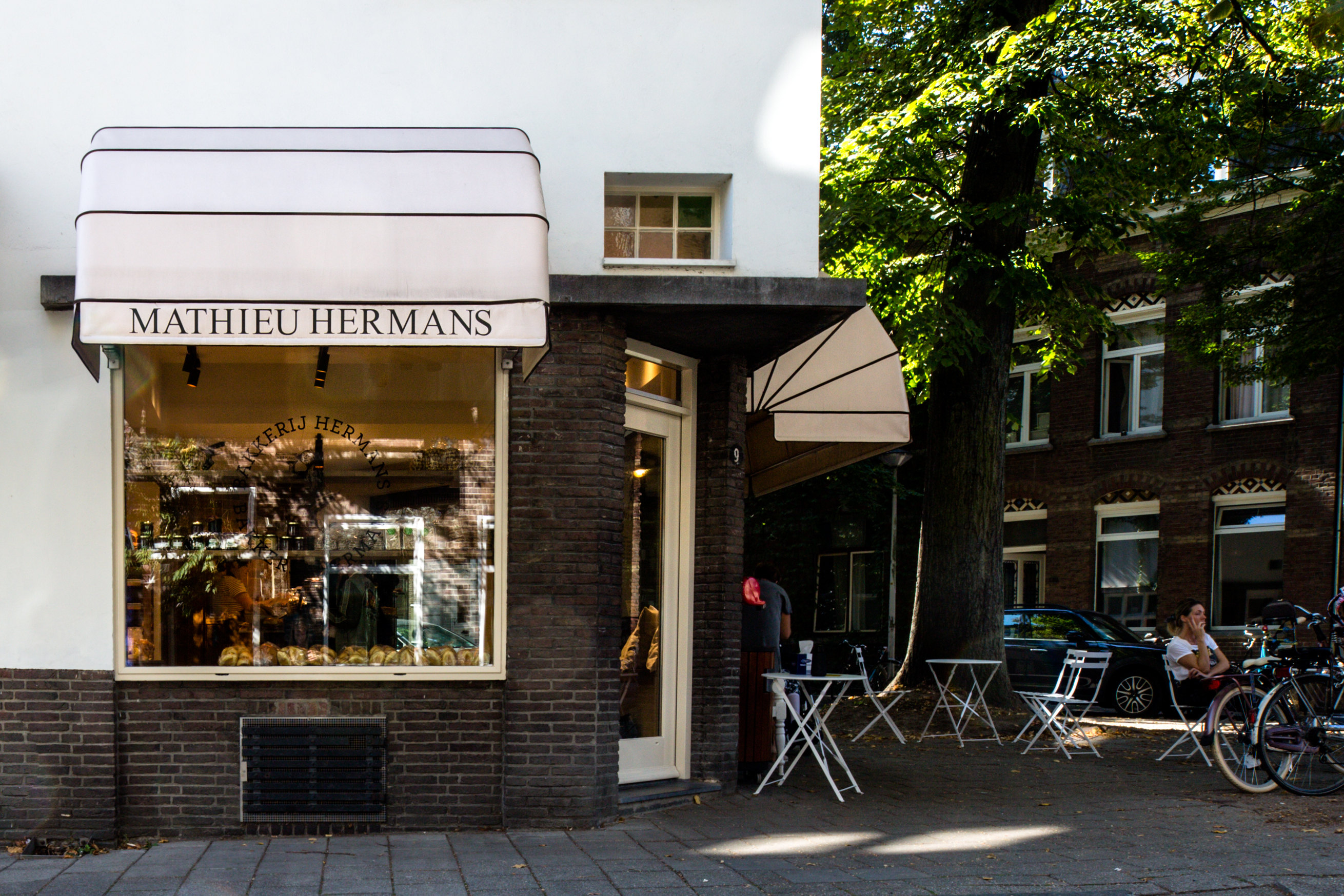 Het knusse terras van Hermans