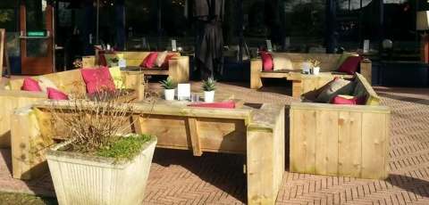 Terras van Restaurant Malkenschoten