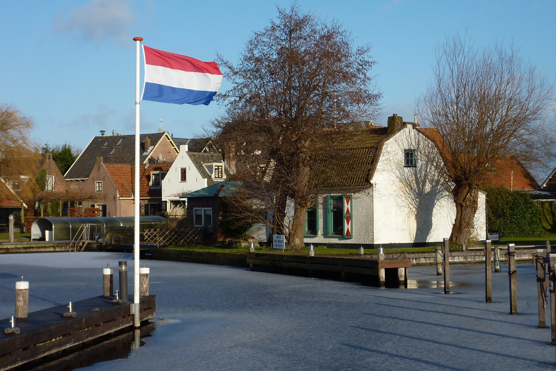 Historische gebouwen op Kaag