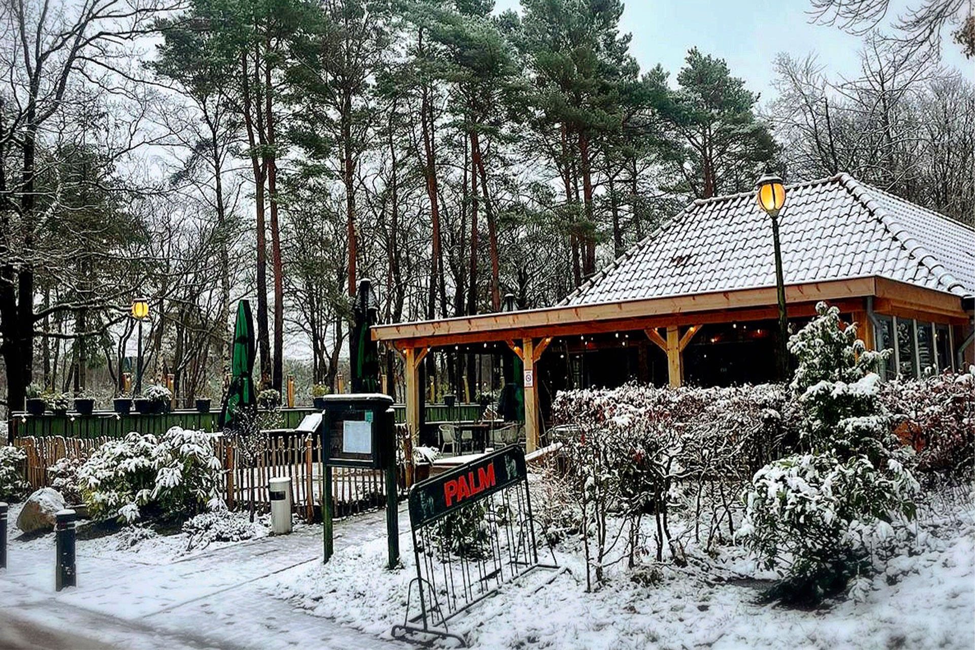 't Bospandje in de sneeuw