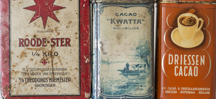 Ouderwetse voorraadblikken