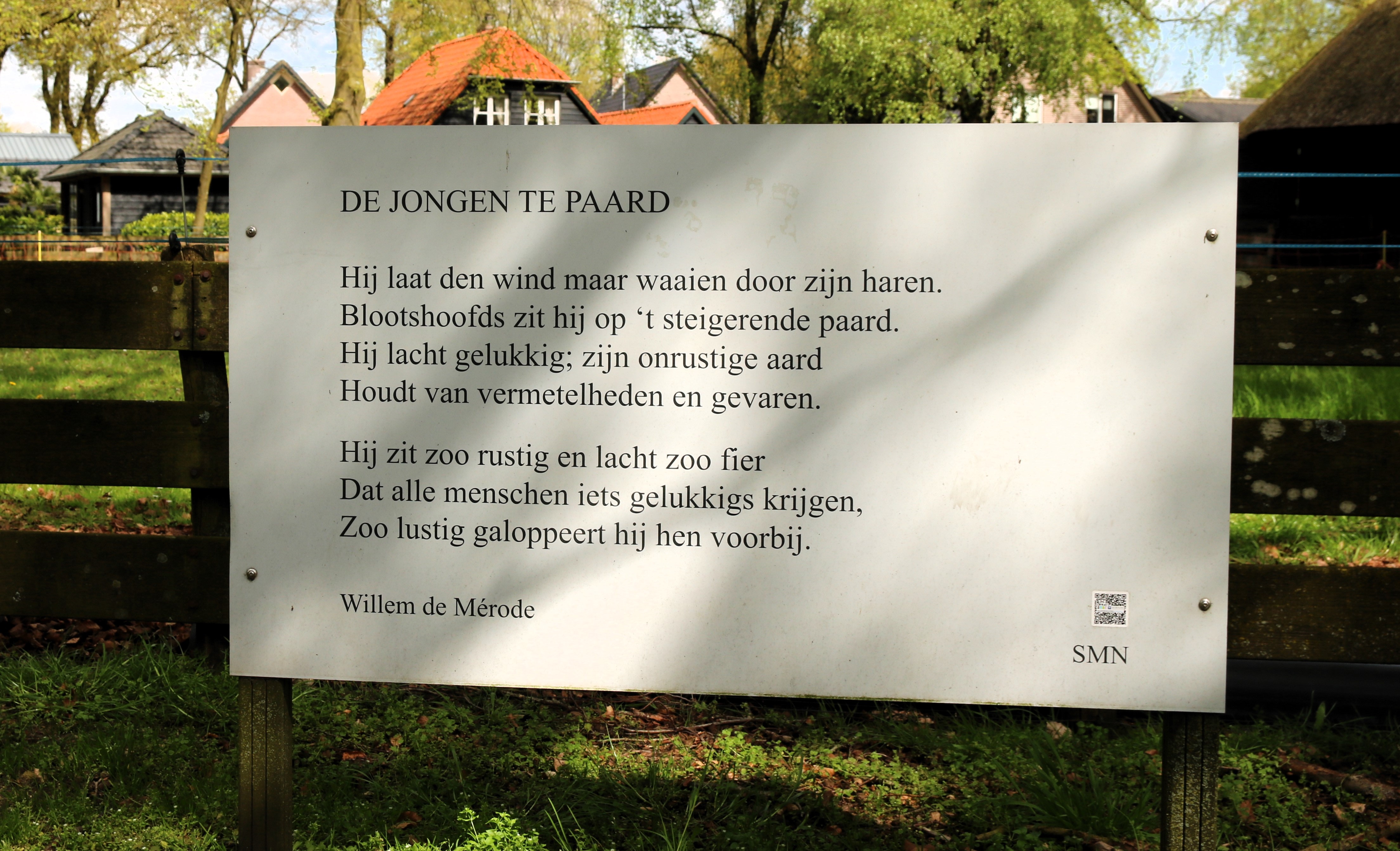Muurgedicht | Jongen te paard Elspeet
