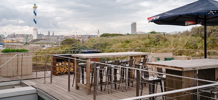 Uitzicht op Oostende