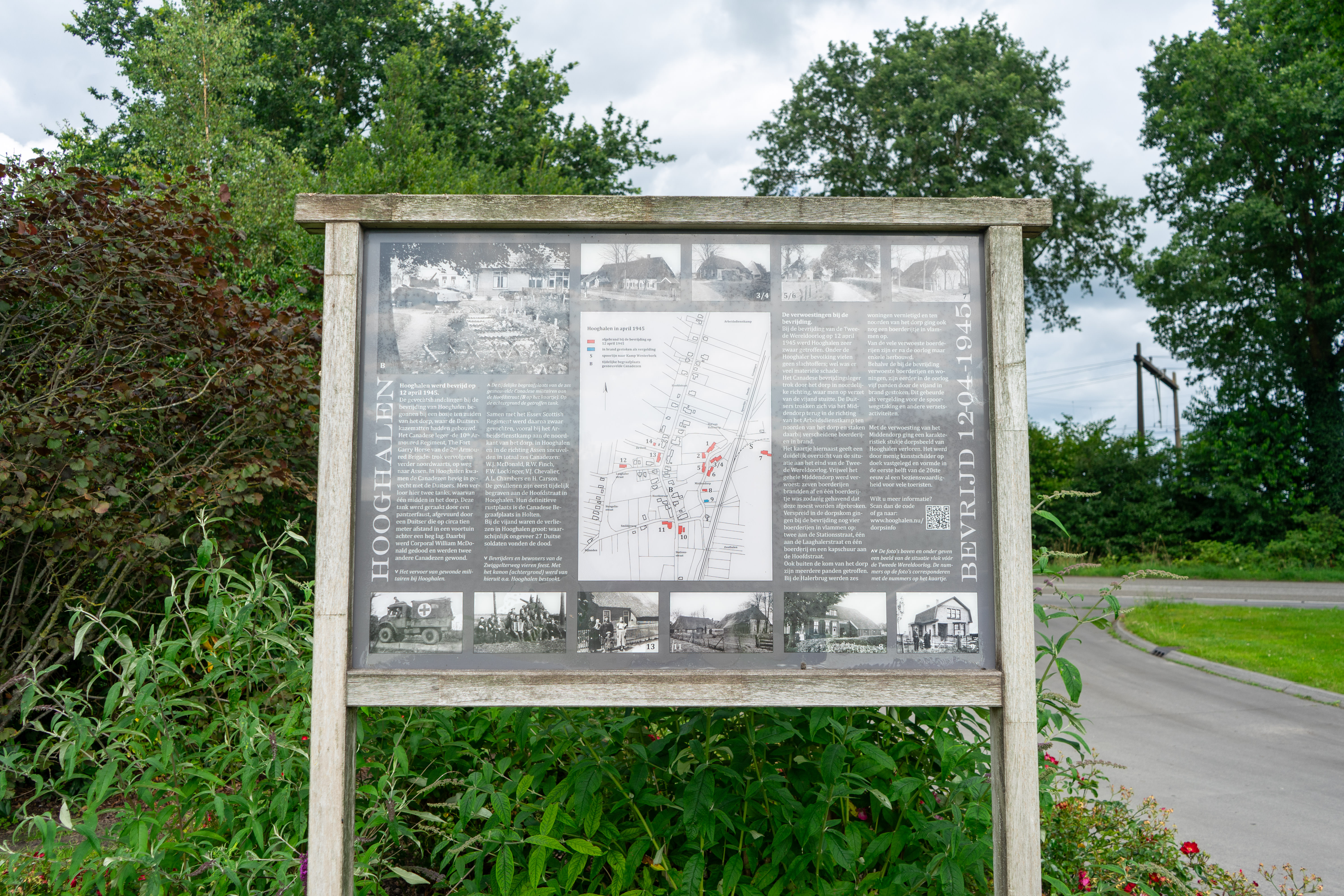 Informatiezuil plantsoen Hooghalen