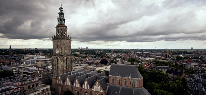 Martinitoren luchtfoto