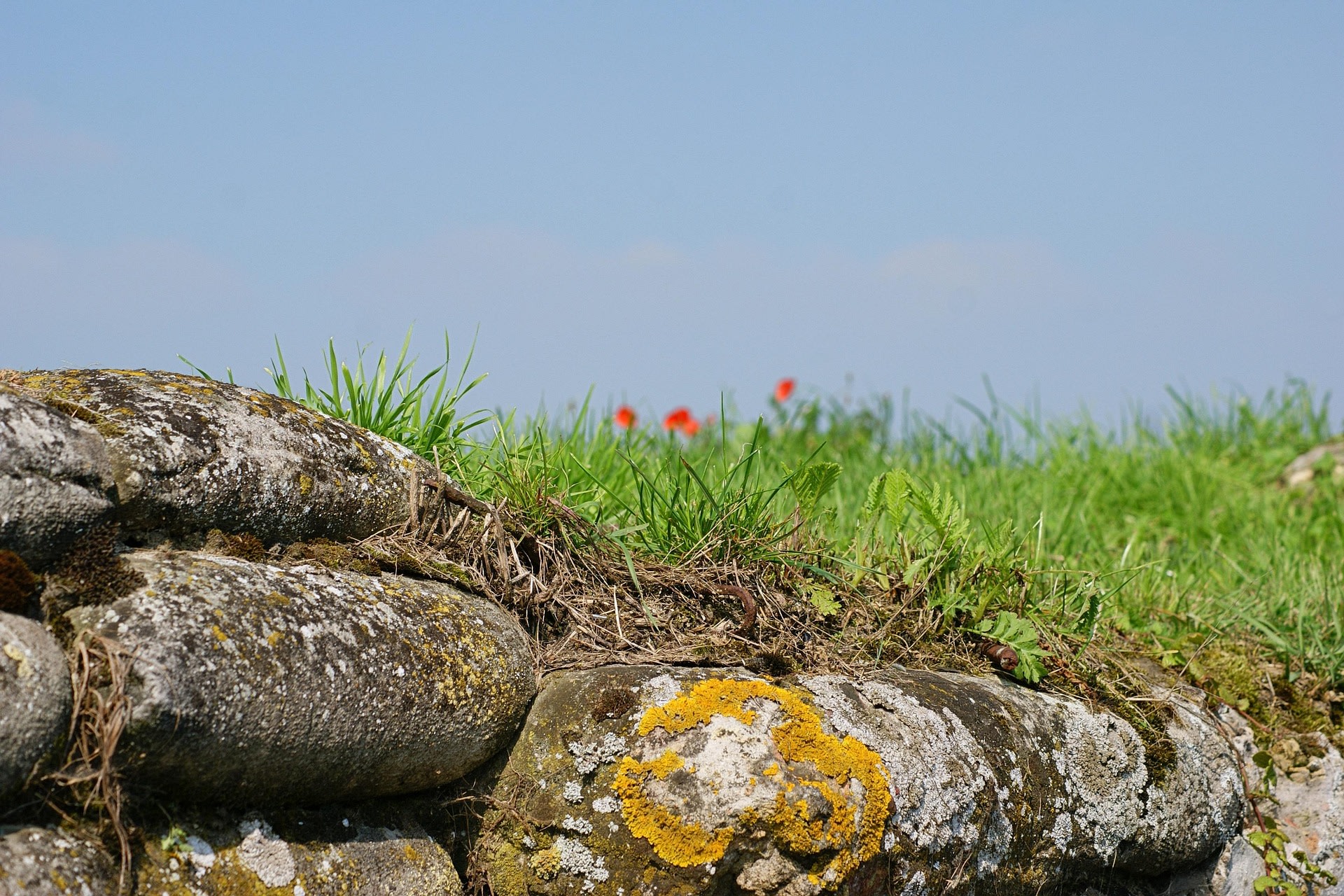 Stenen van loopgraaf