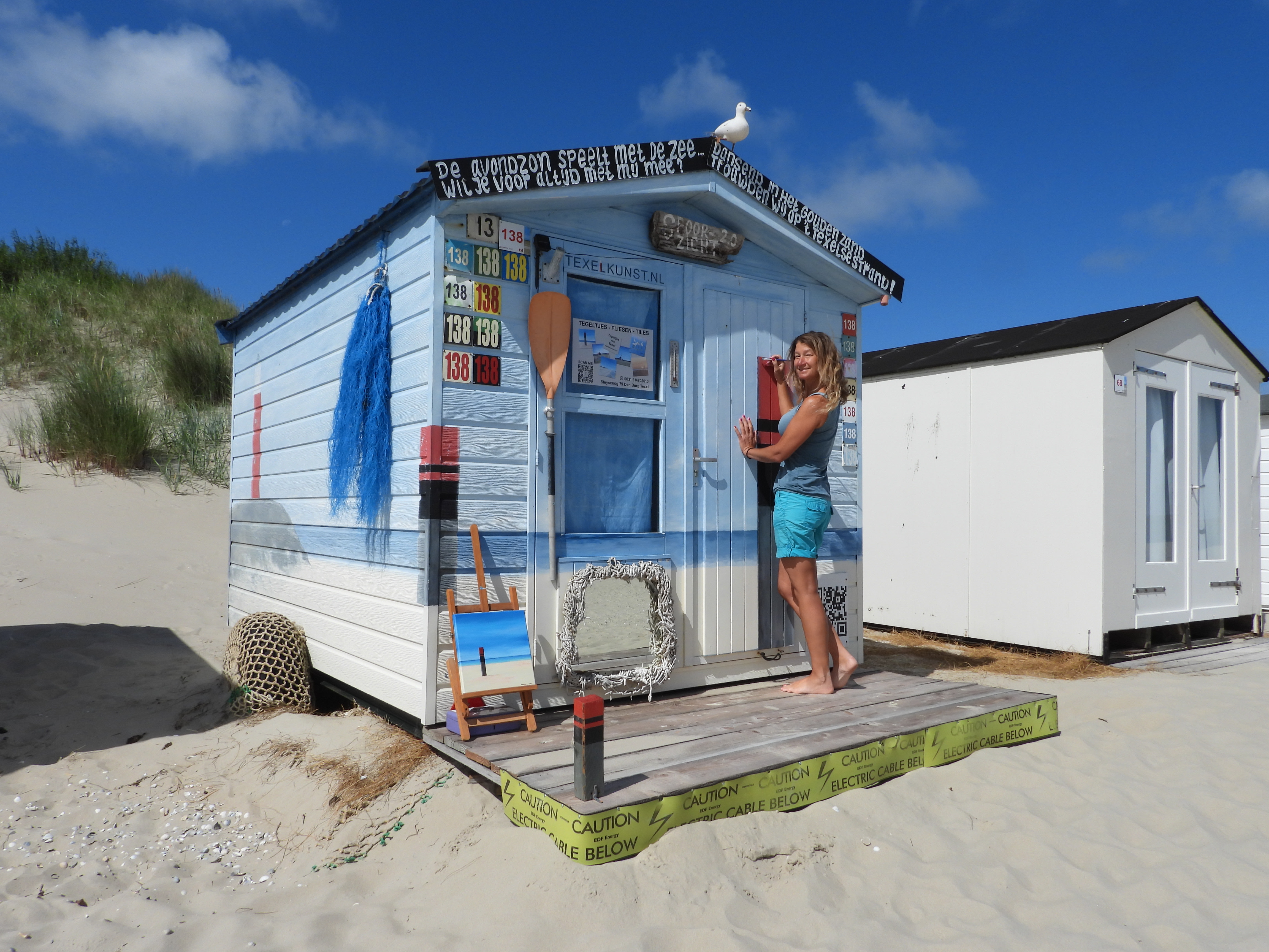 Kunst van Angelina Stiehl in De Cocksdorp