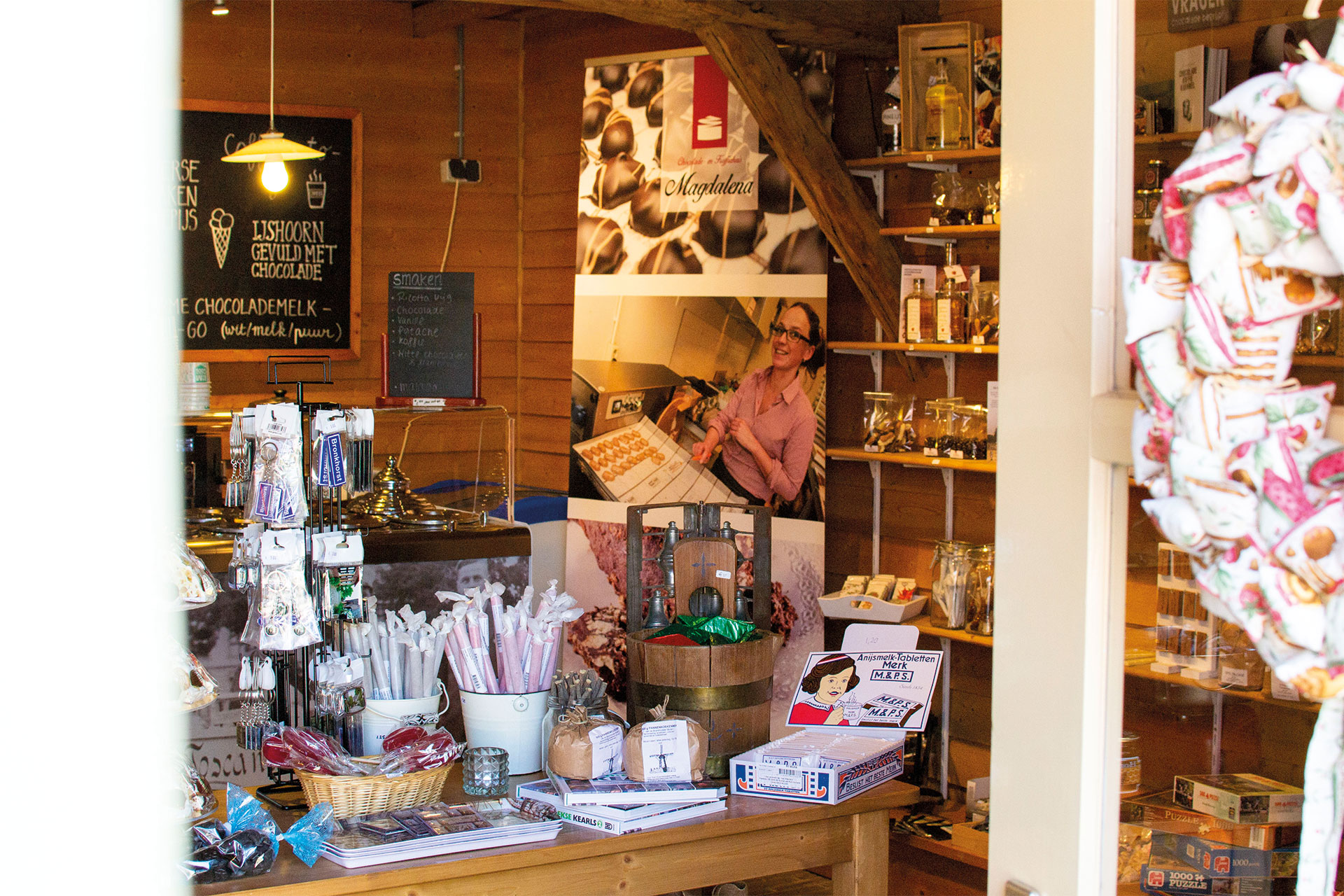 Gezellige chocoladewinkel in Bronkhorst