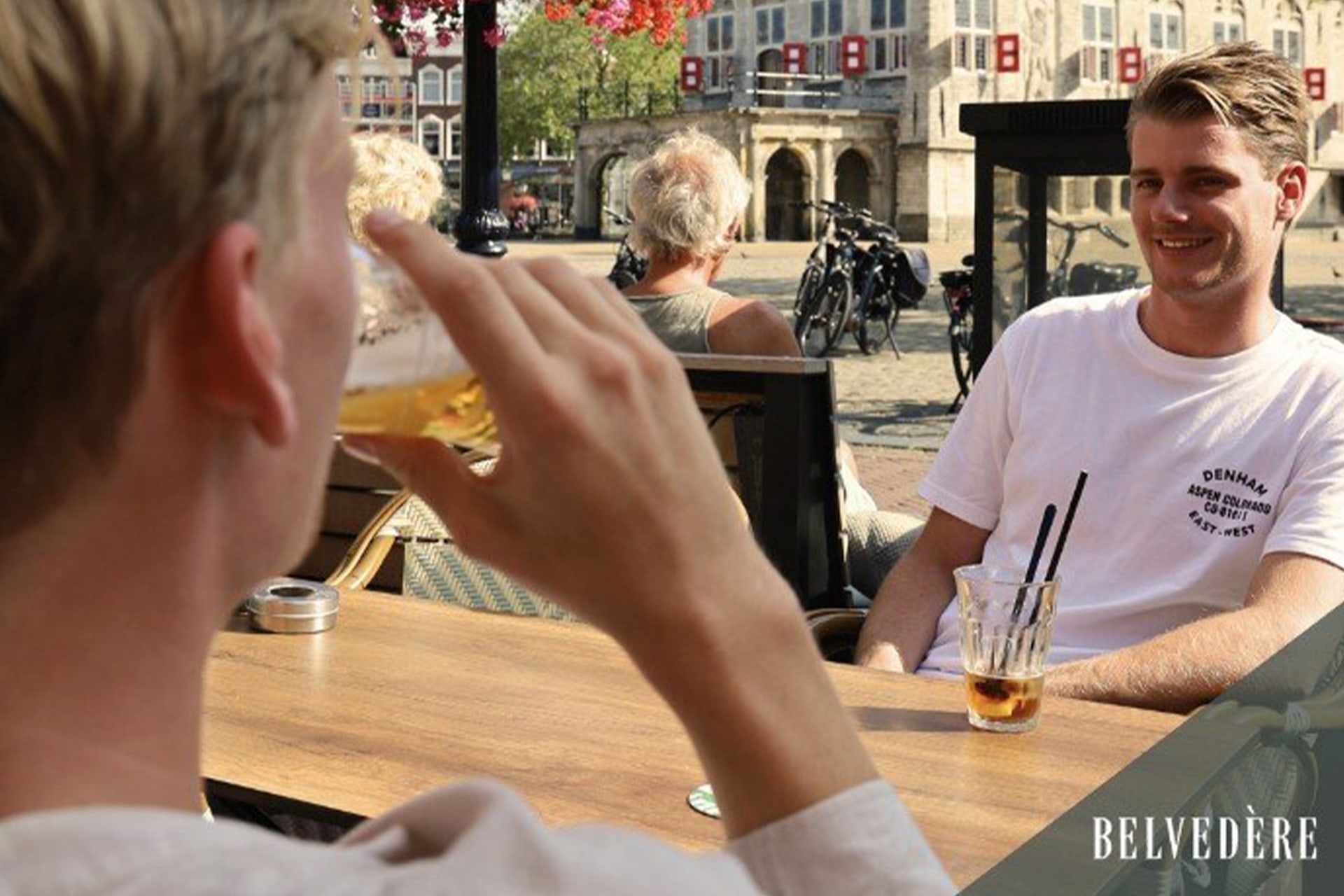 Uitzicht op mooie Stadhuis van Gouda