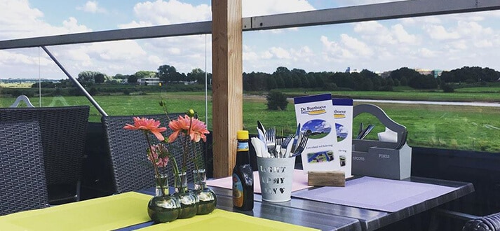 Fantastisch terras met weids uitzicht