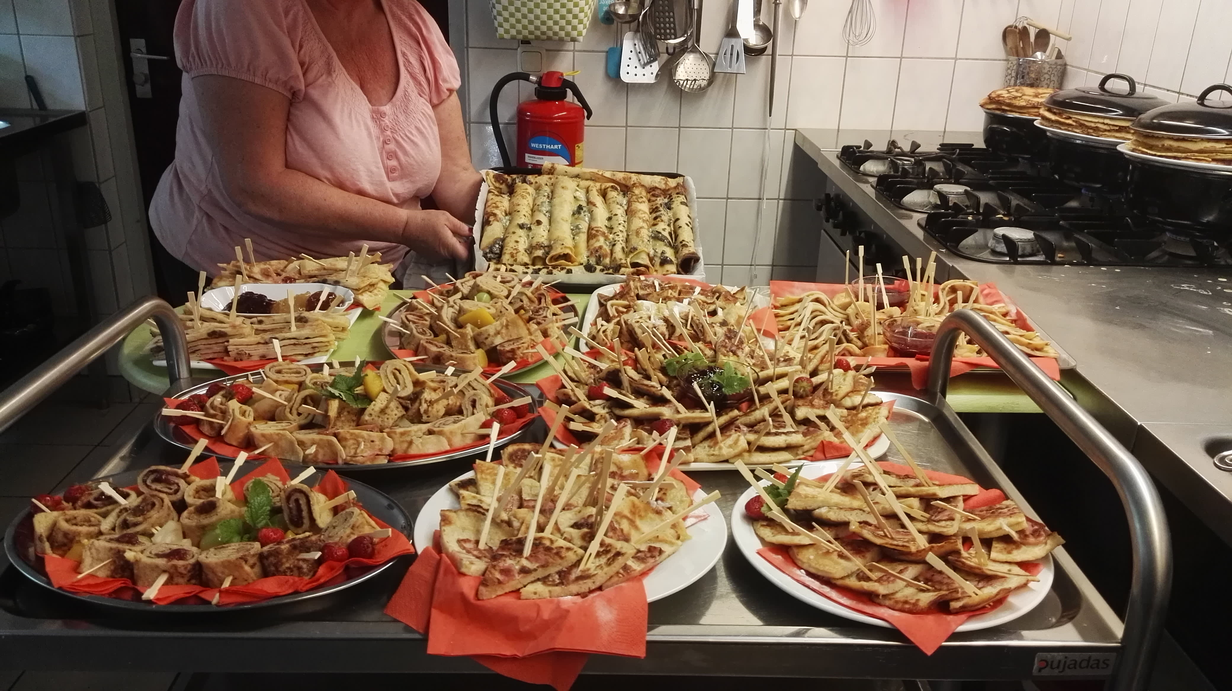 Pannenkoekenhapjes bij De Bosrand