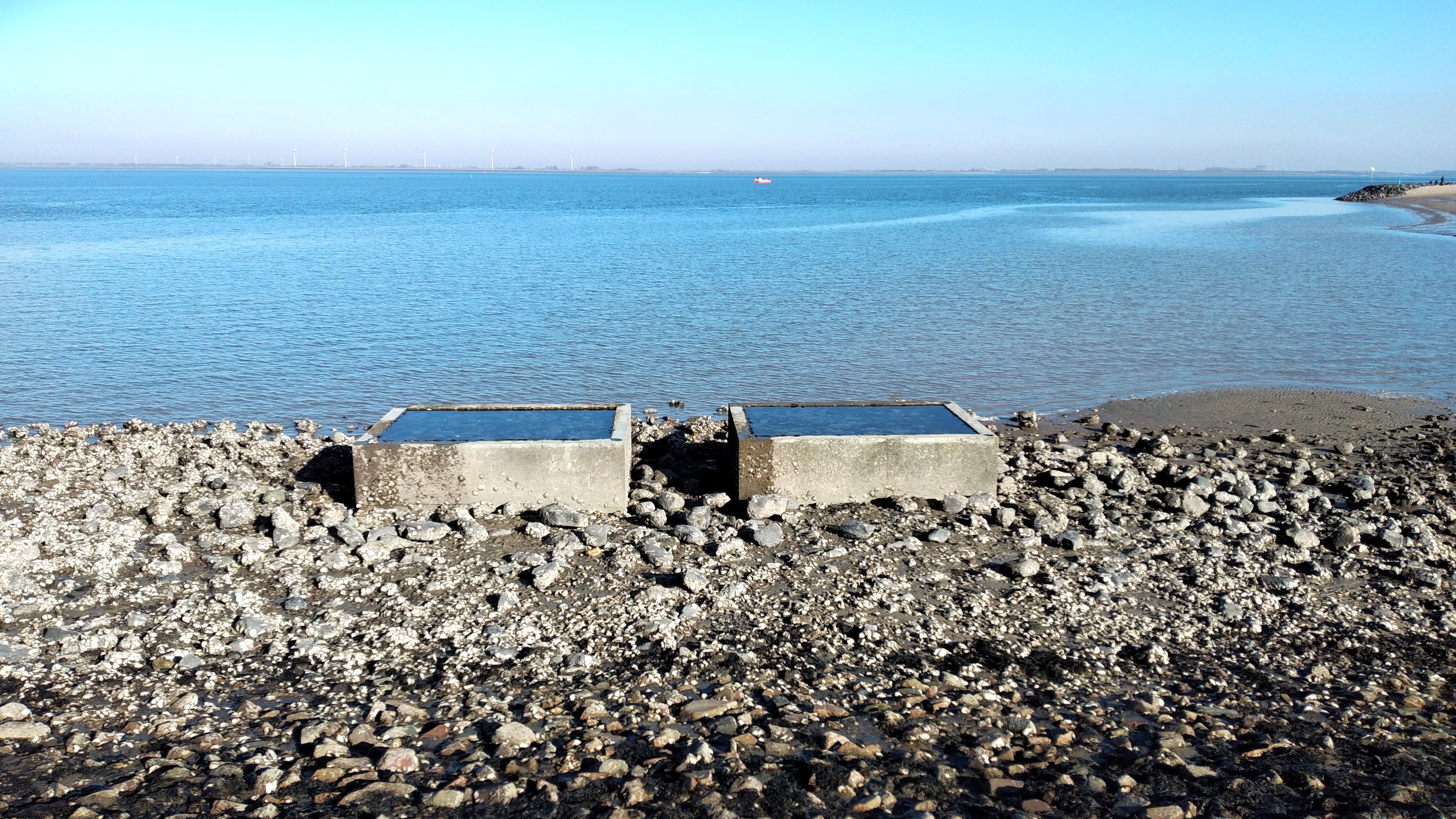 Getijdenbakken Wemeldingen dijk