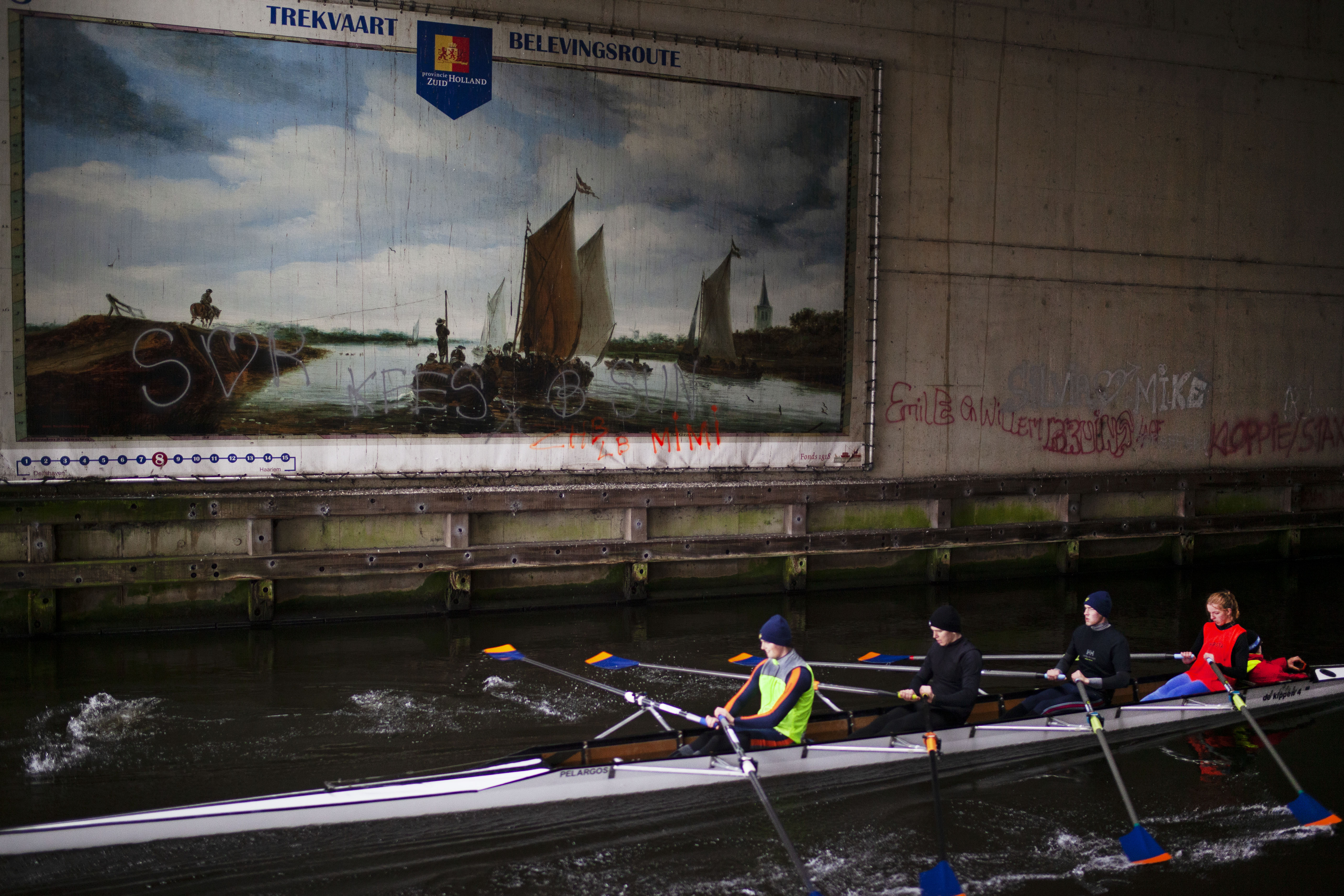 Langs de Vliet schilderij