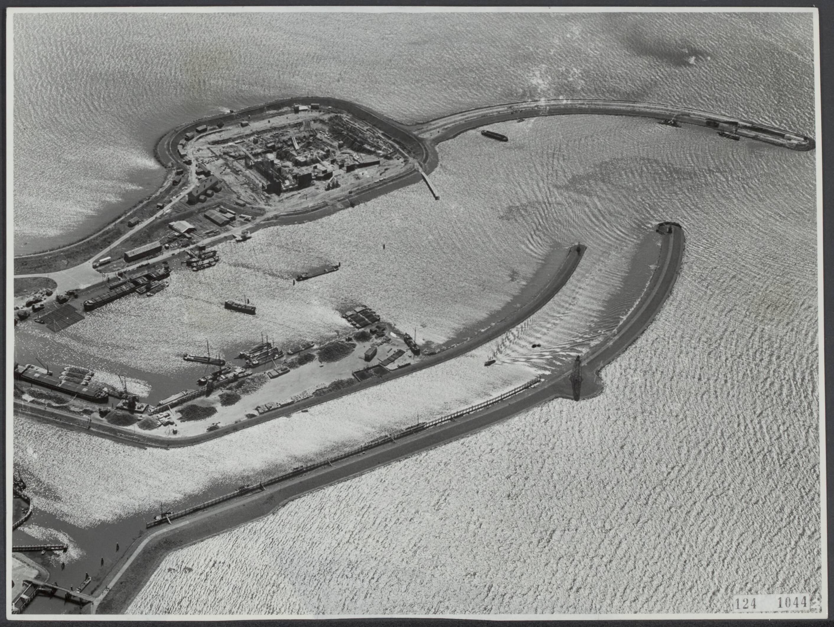 Luchtfoto van het gemaal in augustus 1938