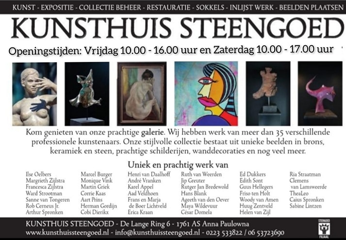 Flyer Kunsthuis Steengoed