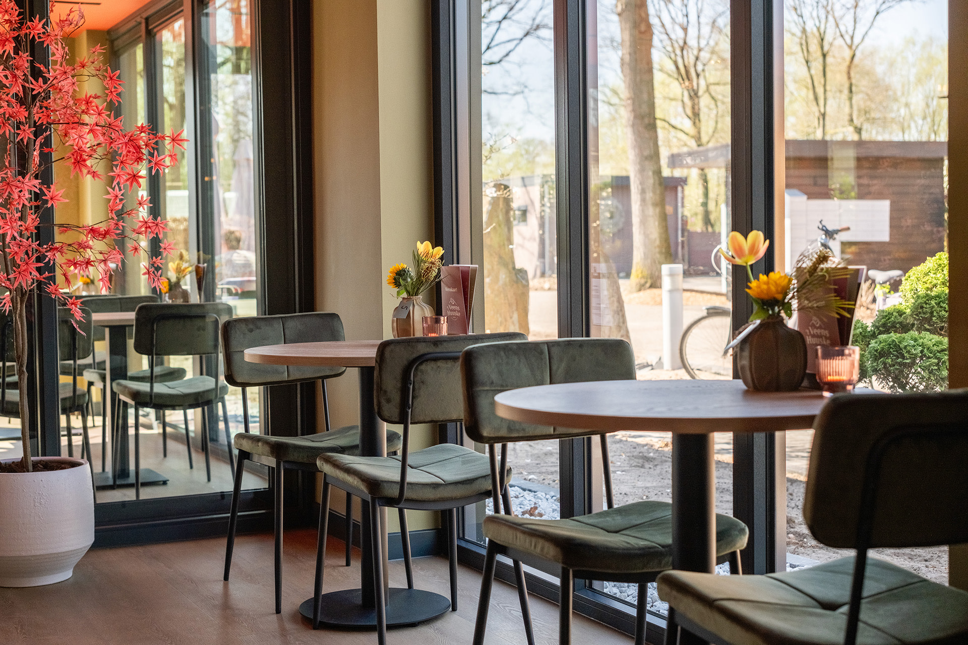 Mooie en licht bij het raam