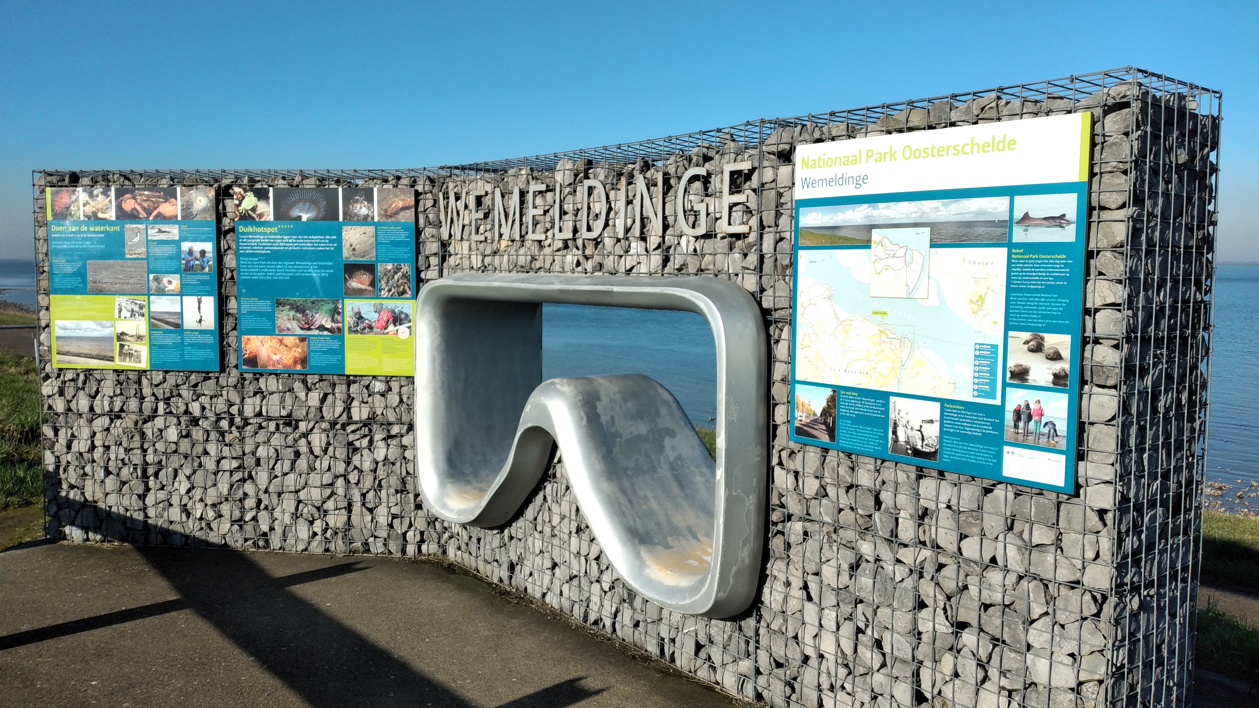 Duikbril op de boulevard