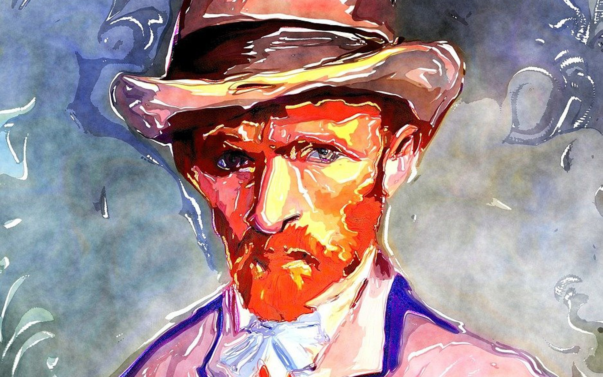 Muurschilderij Vincent van Gogh