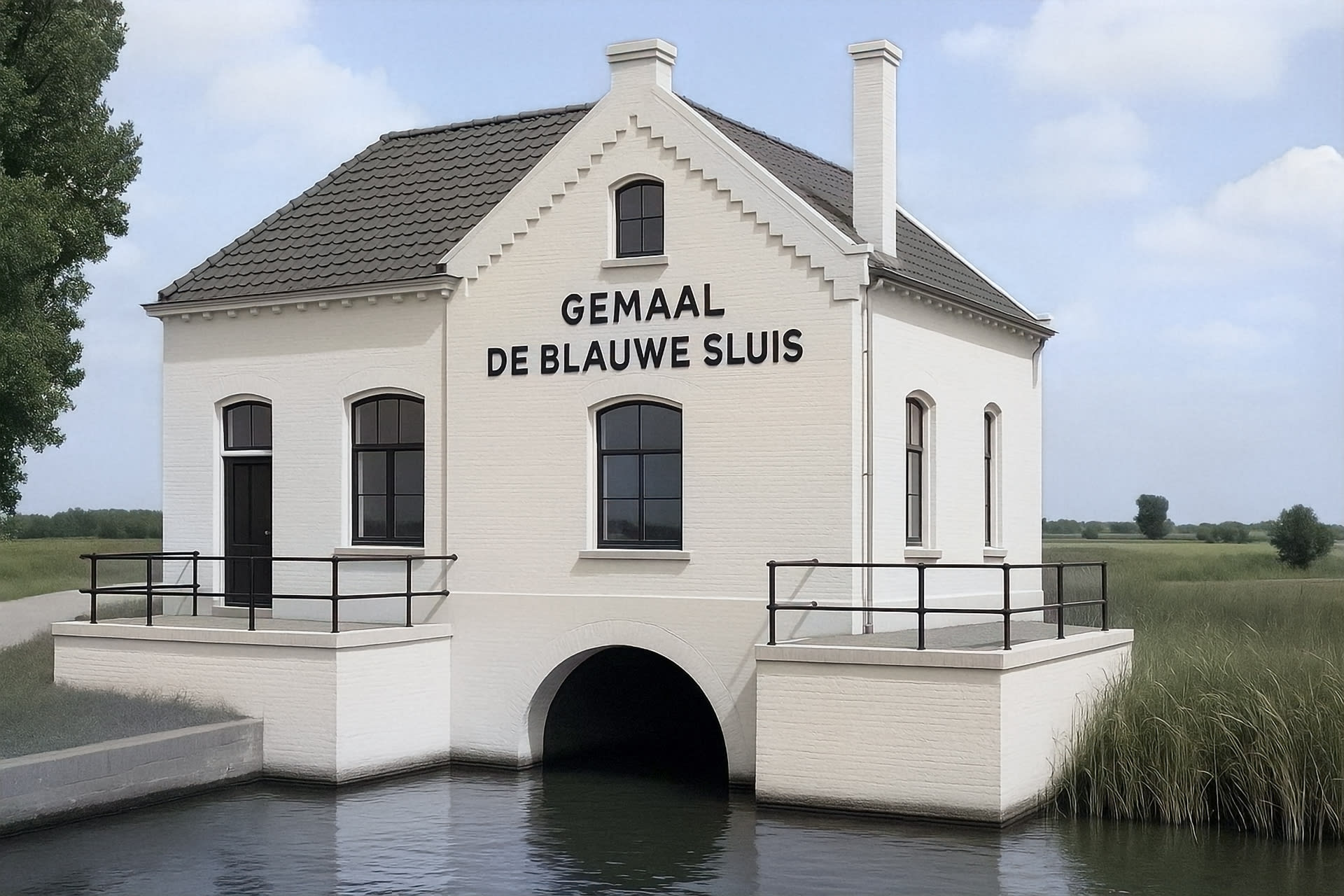 Illustratie van Gemaal De Blauwe Sluis