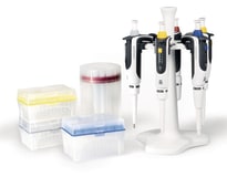 Kit starter macro Transferpette® S : 3 x pipette (100-1000 µl, 500-5000 µl, 1 000-10 000 µl), 3 supports pour étagères img