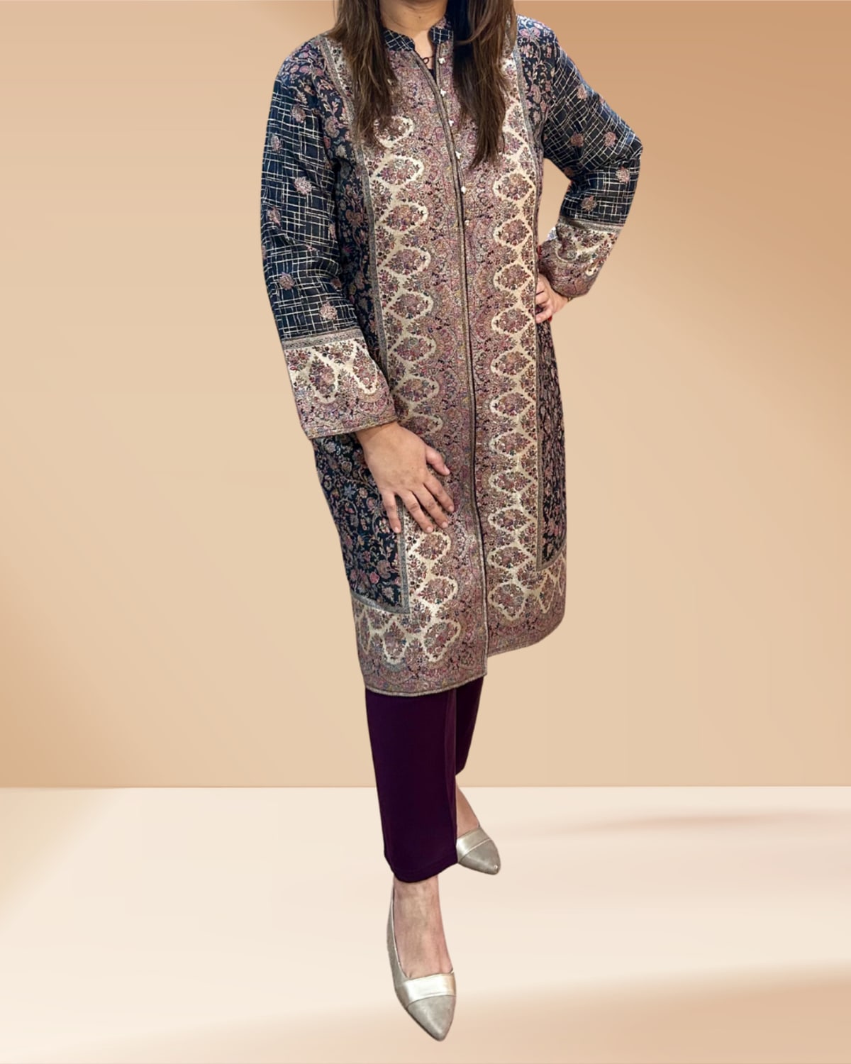 Kani Jacket Suit - Luxurious Pashmina Winter Ensemble