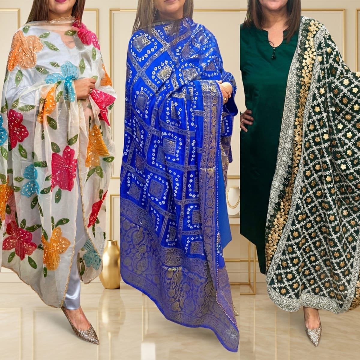 Luxury Satin & Ornate Dupattas