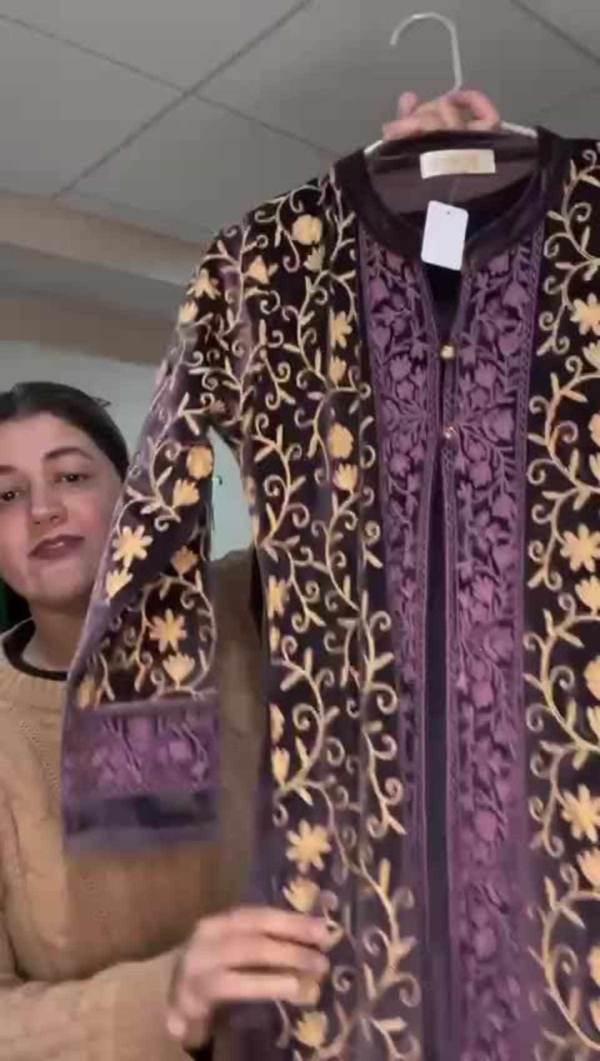 Premium Lavender 3-piece Velvet Jacket Suit with Embroidery