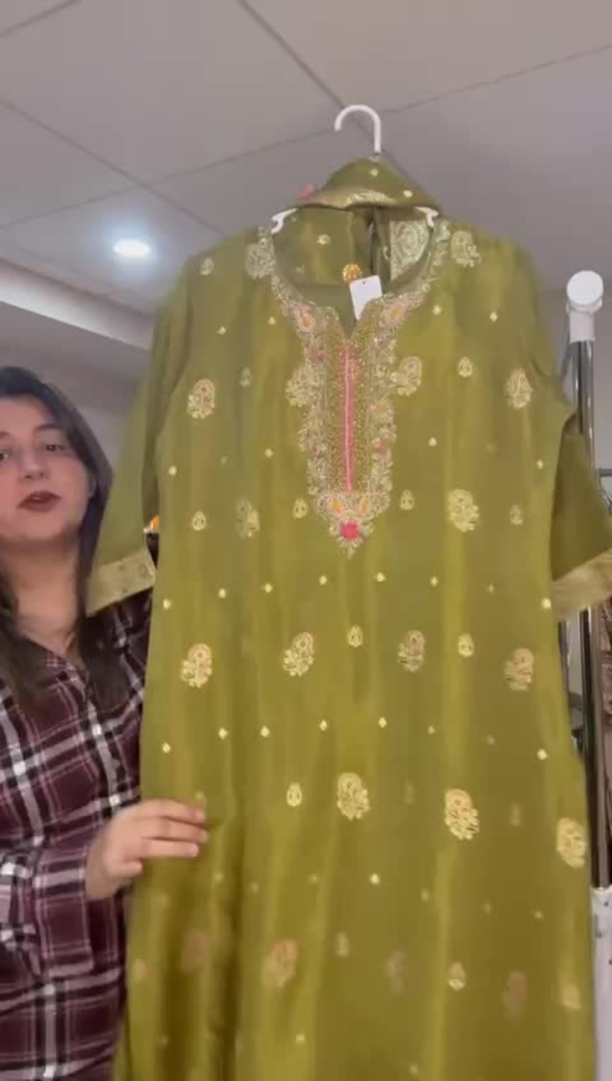 Tissue Shimmer Banarasi Formal Suit