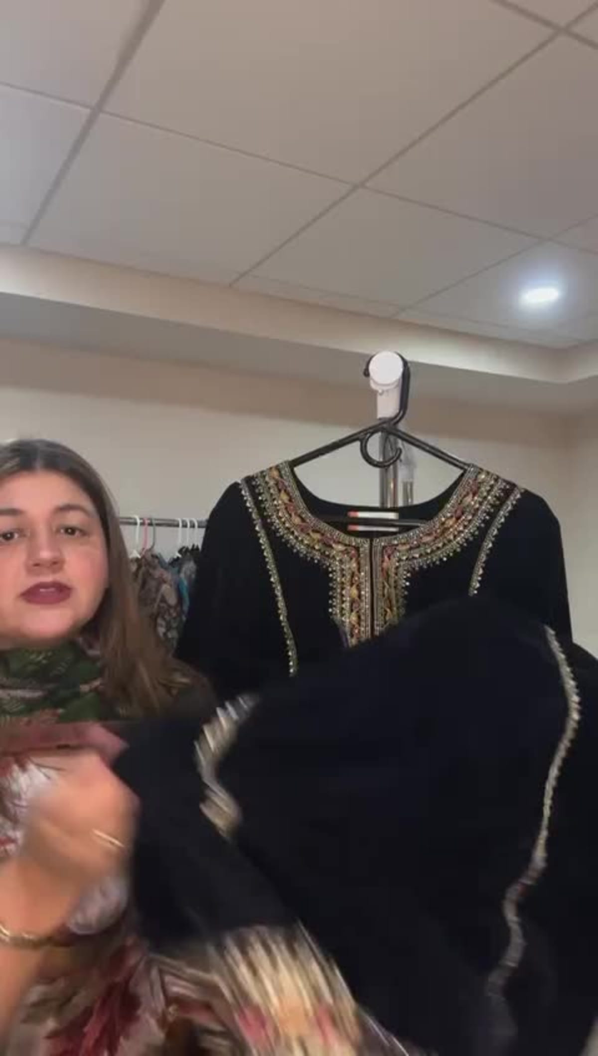 Navy Blue Velvet Gharara Sharara Royal Charm Set - Navy Blue Velvet, Embroidered Fabric - Label By Sana