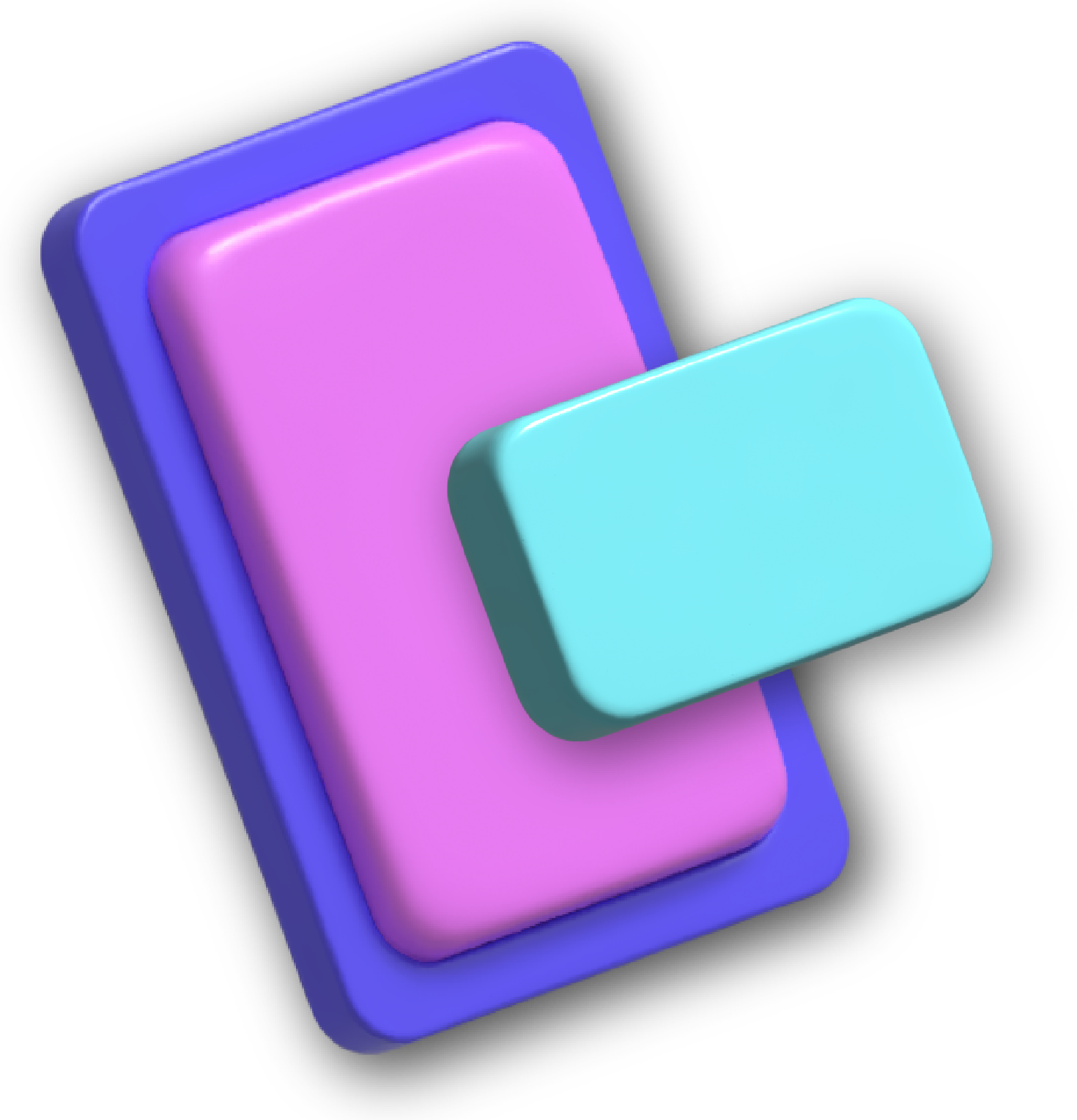 floating 3d phone