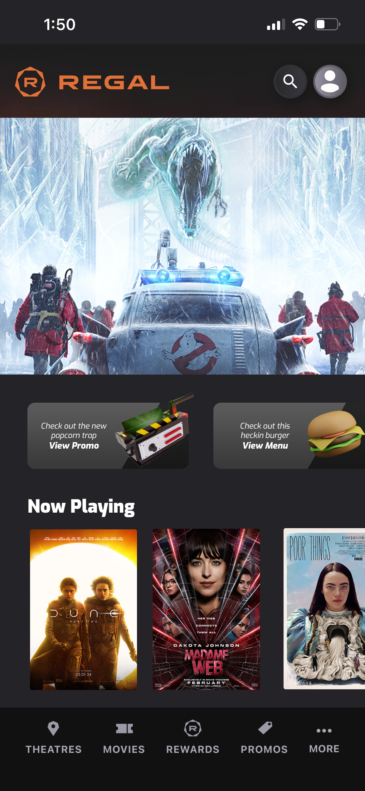 regal website mobile