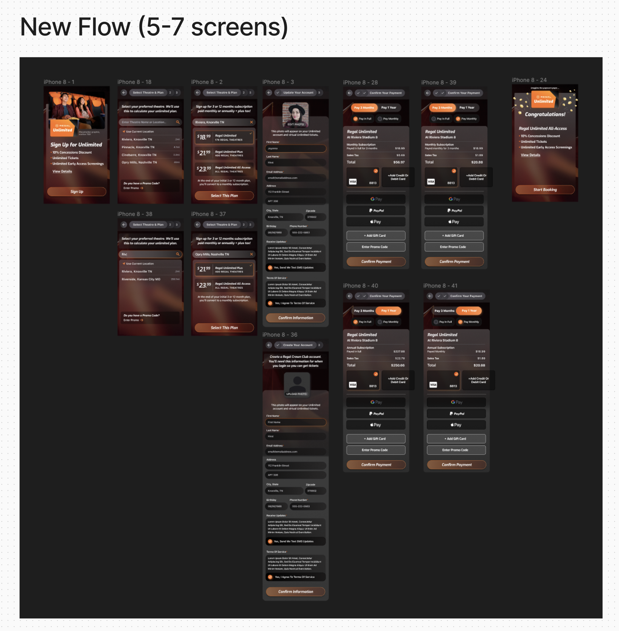 Proposed flow for unlimited sign up