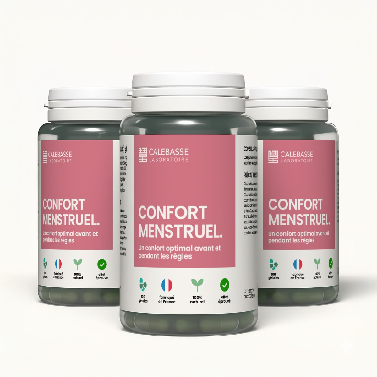 <strong style="color:#fb5e05;">Cure :</strong> 3 Bottles of 100 concentrated powder capsules