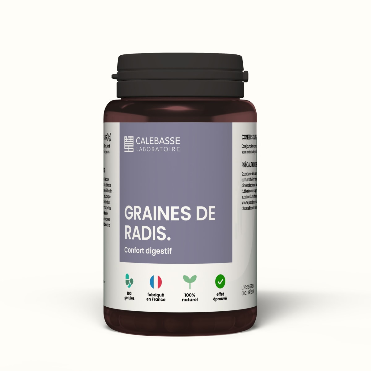 1 Bottle  of 100 capsules -  50g