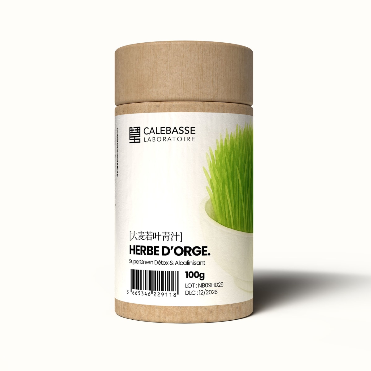 100 % herbe d’orge en poudre - 100 g