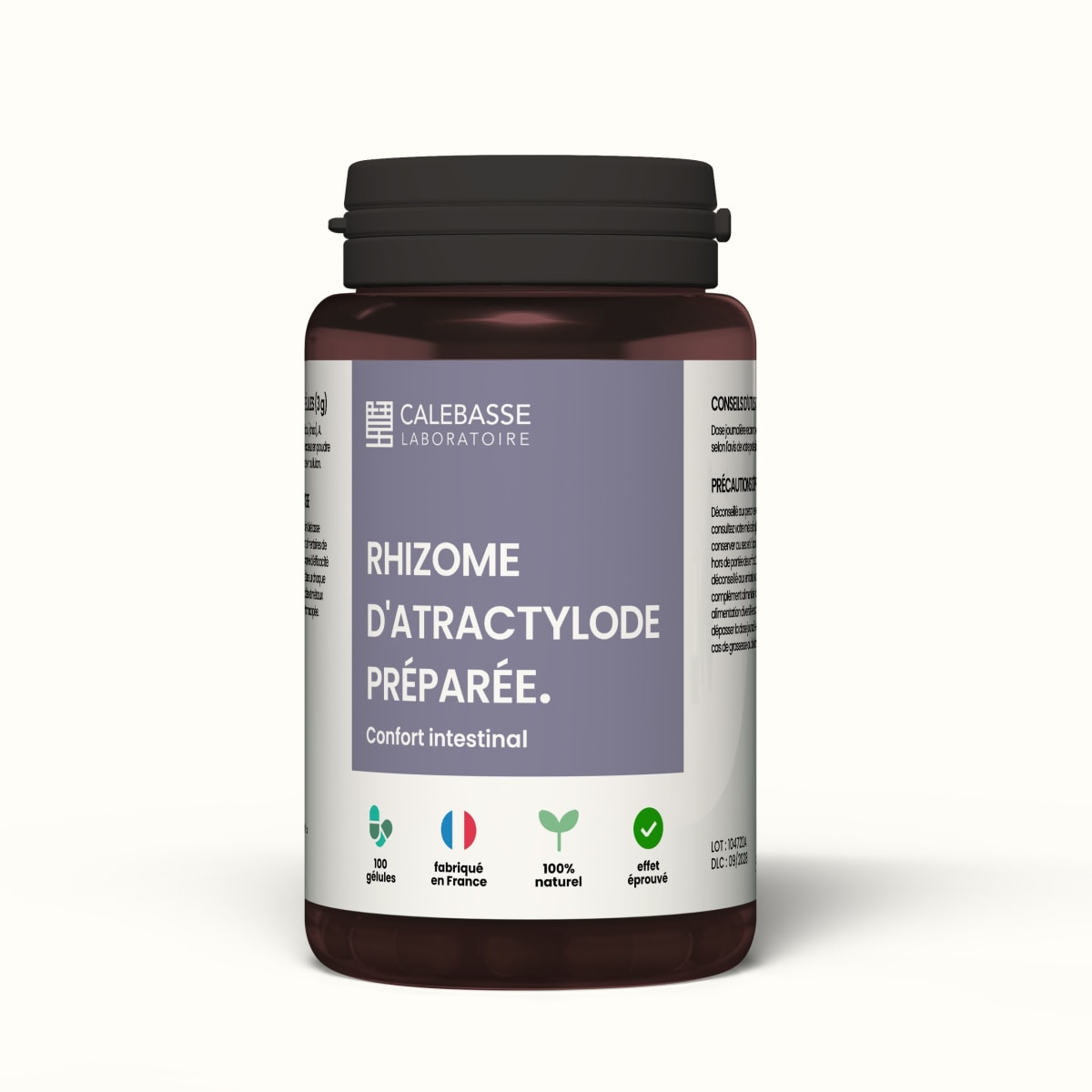 1 Bottle  of 100 capsules -  50g