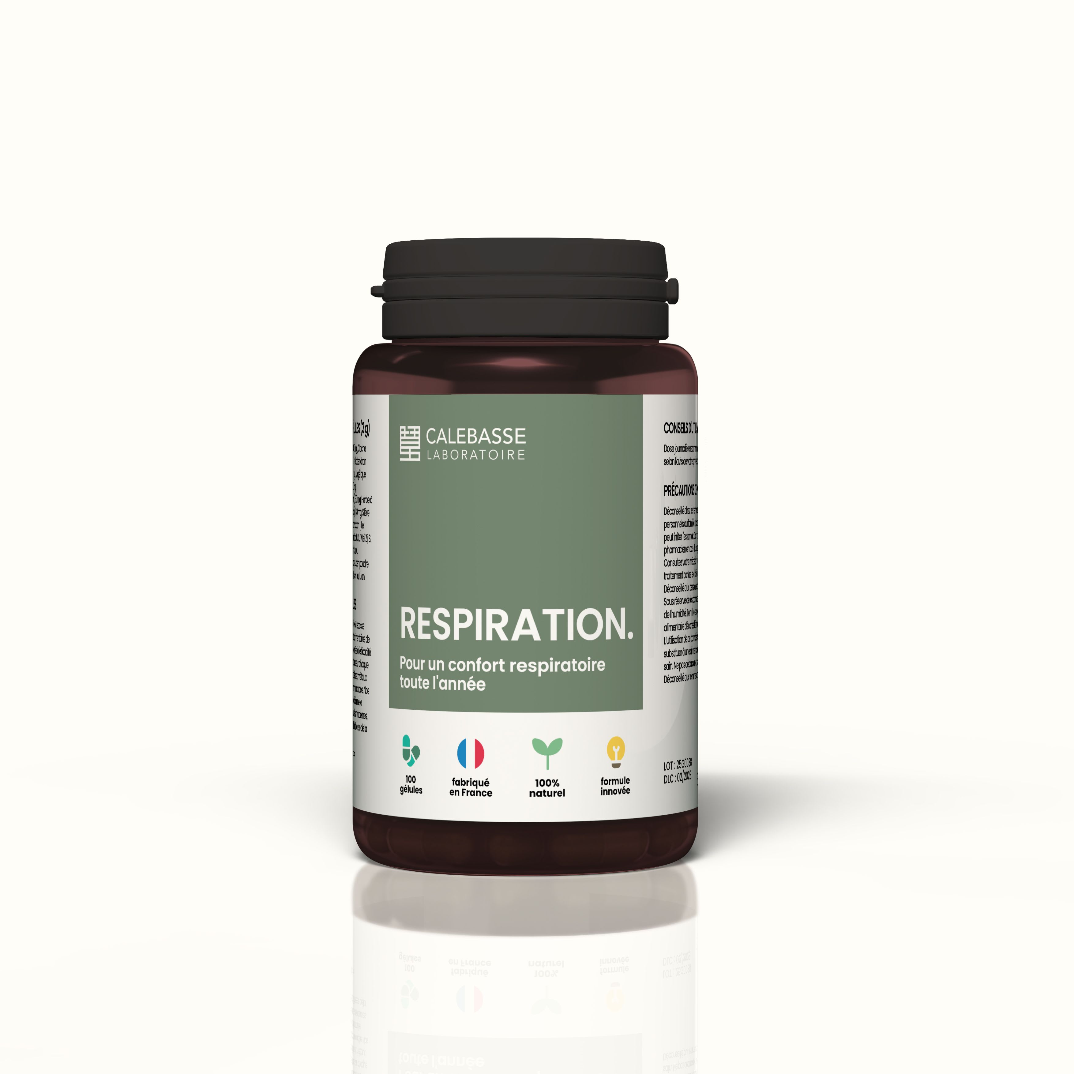 Capsule Format: 100 capsules of concentrated natural powder - convenient