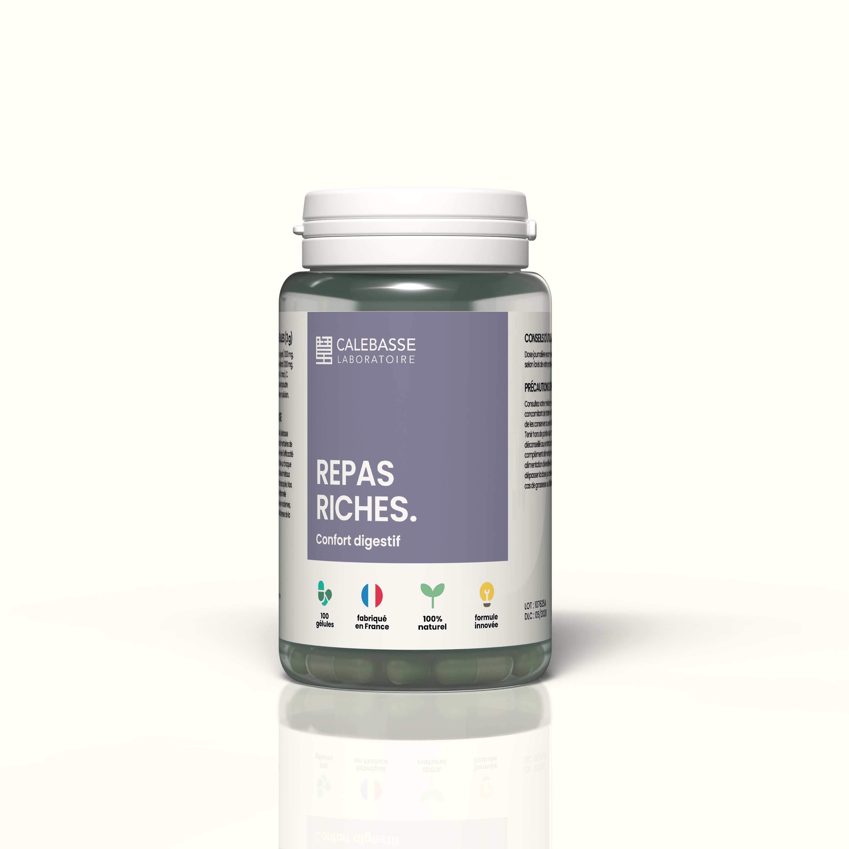 1 Bottle  of 100 capsules -  50g