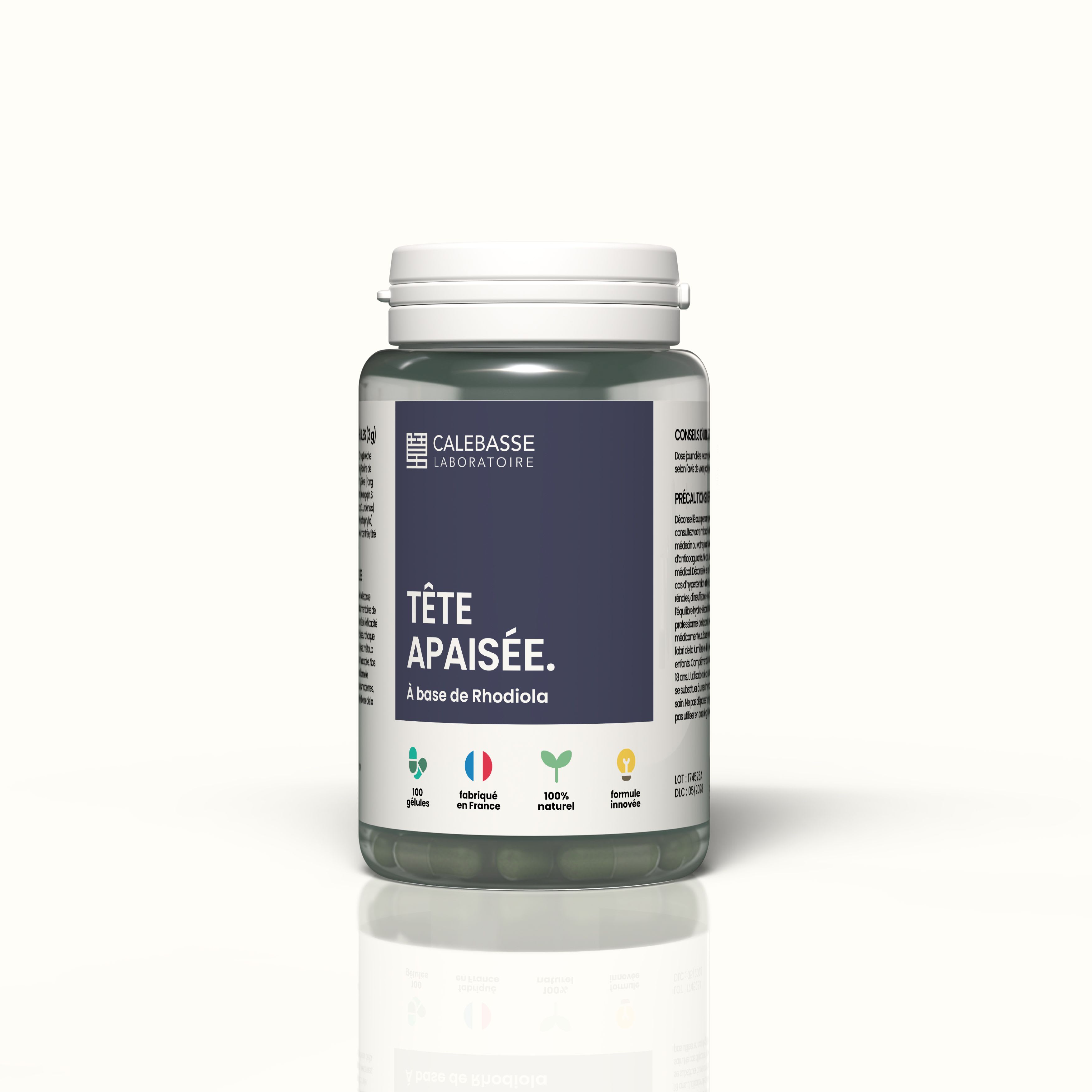 1 Bottle  of 100 capsules -  50g