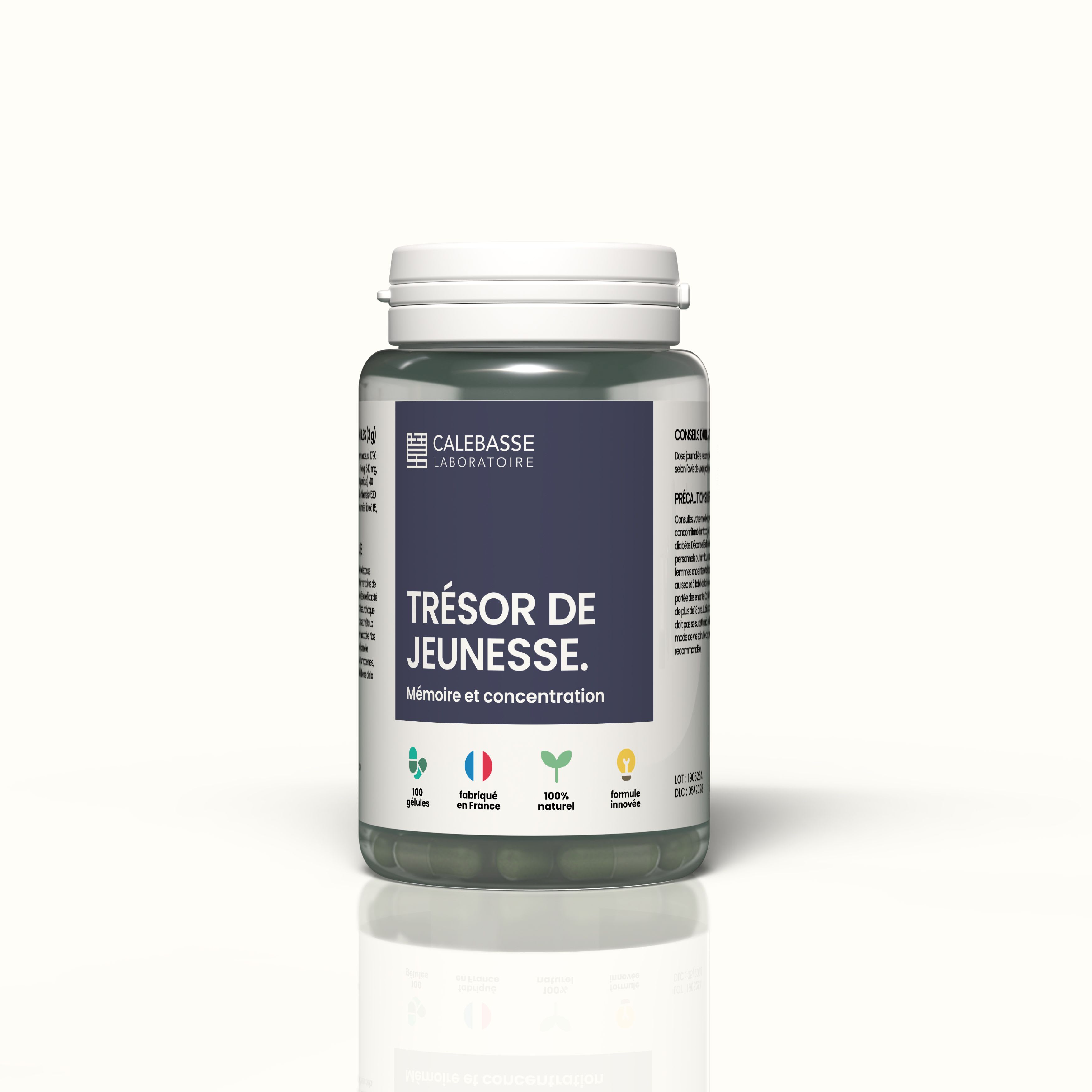 1 Bottle  of 100 capsules -  50g