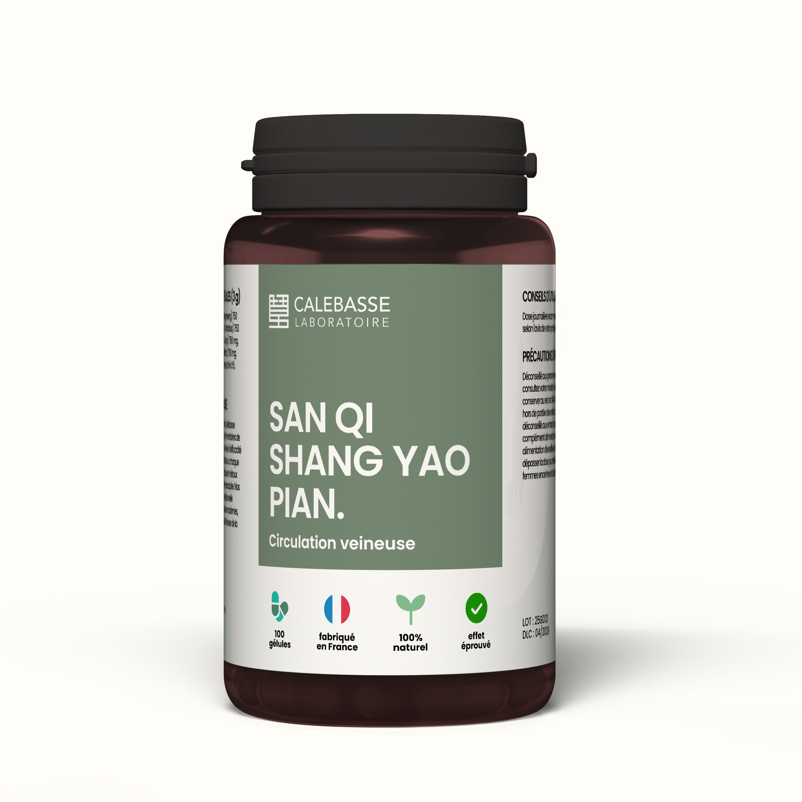 1 Bottle  of 100 capsules -  50g