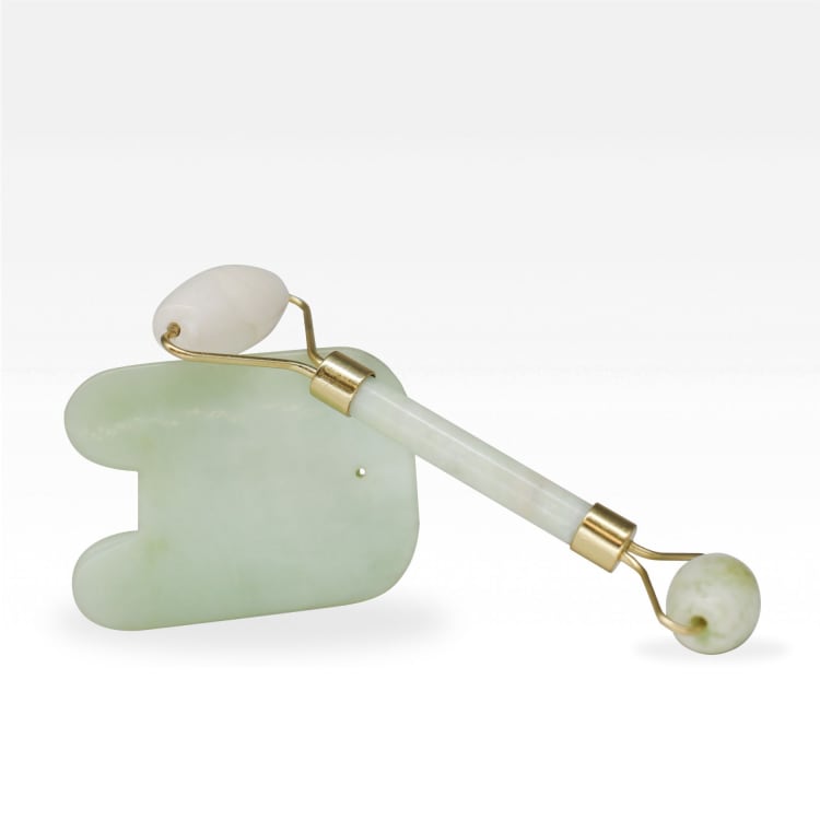 Roller pour le visage en jade & Gua sha, <span style="color: rgb(251, 94, 5);"><b> -5% </b></span>